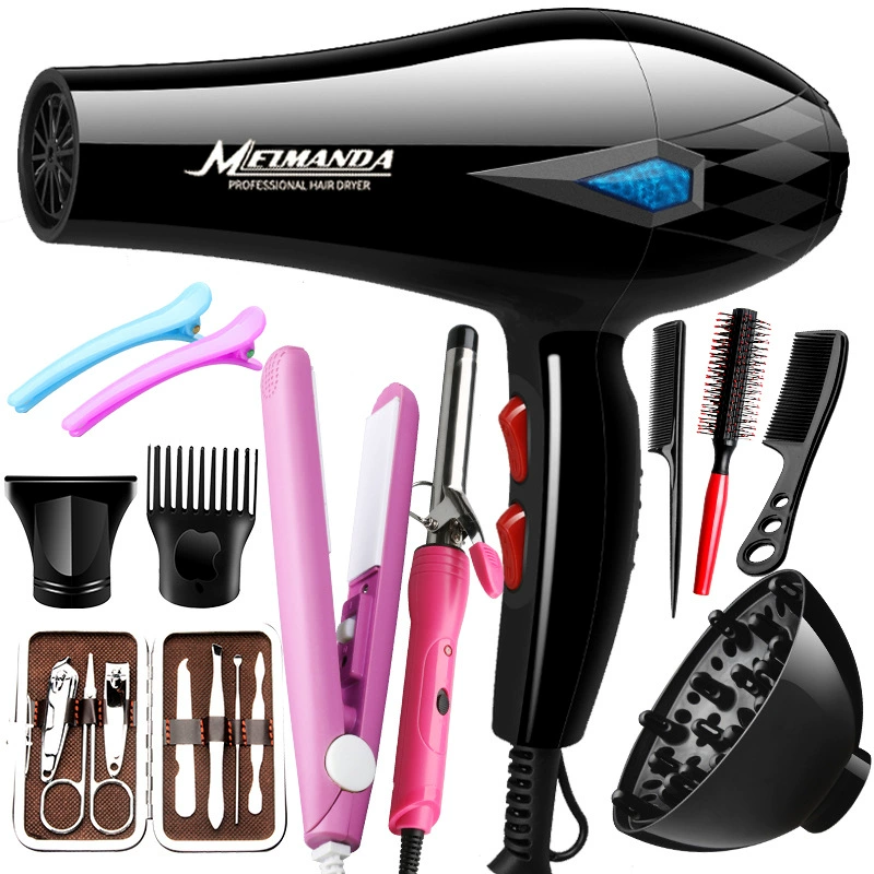 Household hair dryer plus full set of accessories package