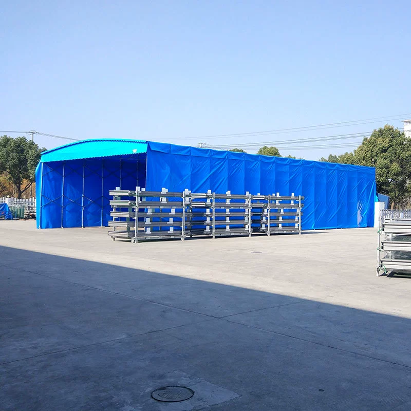 Mobile warehouse tent